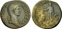 RÖMISCHE KAISERZEIT Dupondius Antonia Minor unter Claudius, 41 - 54.