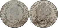 RDR Böhmen Prag 20 Kreuzer Franz II. / I., 1792-1835. -