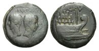 RÖMISCHE KAISERZEIT Bronze AUGUSTUS UND DIVUS CAESAR. Gallien, Vienna.