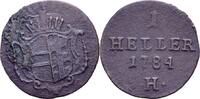 RDR Burgau Günzburg 1 Heller Joseph II., 1765-1780 -
