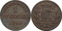 Bayern 1 Pfennig Ludwig II., -