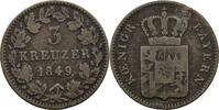 Bayern 3 Kreuzer Maximilian II. Joseph 1848-1864. -