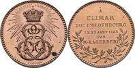 Oldenburg Medaille Elimar von Oldenburg 1844-1895. -