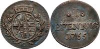 Sachsen 1 Pfennig Friedrich August III./ I. ,1763-1827 -