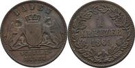 Baden 1 Kreuzer FRIEDRICH I, 1856-1907. -
