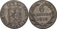 Nassau 6 Kreuzer Wilhelm, 1816-1839 -