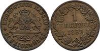 Nassau 1 Kreuzer Adolph 1839-1866 -