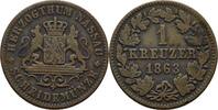 Nassau 1 Kreuzer Adolph 1839-1866 -
