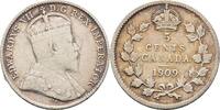5 Cents 1909 Kanada Edward VII. f.ss/ss