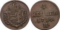 RDR Burgau Günzburg 1 Heller Joseph II (1780-1790) -