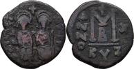 Byzanz Kyzikos Follis Justin II and Sophia AD 565-578. -
