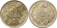 1/2 Mark 1919 D Deutsches Reich  ss