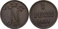 Finnland Russland 1 Penni Nikolaus II., 1894-1917 -