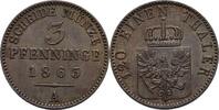 Preußen 3 Pfennig Wilhelm I., 1861-1888 -