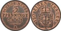 Preußen 3 Pfennig Wilhelm I., 1861-1888 -