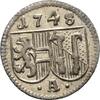 Salzburg, Bistum Einseitiger Pfennig Andreas Jakob von Dietrichstein (1747 - 1753) -