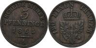 Preussen 3 Pfennig Wilhelm I. 1861-1888. -