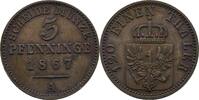 Preussen 3 Pfennig Wilhelm I. 1861-1888. -