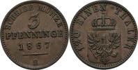 Preussen 3 Pfennig Wilhelm I., 1861-1888 -