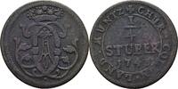 Köln 1/4 Stüber Clemens August von Bayern 1719-1761 -