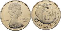 Gambia 4 Shillings Krokodil -