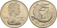 Gambia 4 Shillings Krokodil -