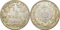 1/2  Mark 1917 D Deutsches Reich  vz+