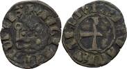 Kreuzfahrer Epirus Korfu Denier Philippe de Taranto (1294-1313). -
