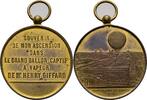 Frankreich Paris Medaille Luftfahrt Henry Giffard -