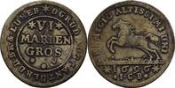 Braunschweig Wolfenbüttel 6 Mariengroschen Rudolf August und Anton Ulrich 1685-1704 -