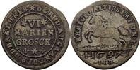 Braunschweig-Wolfenbüttel 6 Mariengroschen Rudolf August und Anton Ulrich 1685-1704 -
