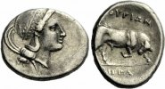 Lukanien/Thurioi Diobol Diobol, 281 - 268, Magistrat Hera...