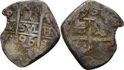 1 Real 1696 Spanien Bolivien Potosi Carlos II., 1665-1700 ss