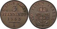 Preussen Berlin 3 Pfennig Friedrich Wilhelm IV., 1840-1861 -