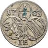 Salzburg, Bistum 1/2 Einseitiger Kreuzer Johann Ernst von Thun und Hohenstein, 1687-1709 -