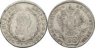 RDR Burgau Günzburg 20 Kreuzer Leopold II., 1790-1792 -