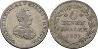 Hessen Kassel 1/6 Taler Wilhelm II. 1821-1847 -
