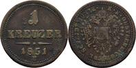 Österreich Ungarn Karlsburg 1 Kreuzer Franz Joseph I.,1848-1916 -