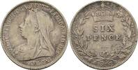 Großbritannien 6 Pence Victoria, 1837-1901 -