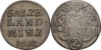 Salzburg 2 Kreuzer Johann Ernst von Thun und Hohenstein, 1687-1709 -