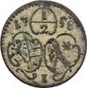 Salzburg 1/2 Einseitiger Kreuzer Sigismund Graf v. Schrattenbach, 1753-1771 -