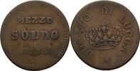 Italien Lucca 1/2 Soldo Carl Ludwig -