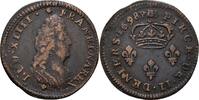Frankreich Straßburg 4 Deniers Ludwig XIV., 1643-1715 -
