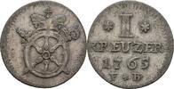 Kreuzer 1765 Mainz Emmerich Joseph von Breitbach-Bürresheim 1763-1774 ss
