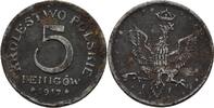 Geplantes Königreich Polen 5 Fenigow 1917 ss 10,00 EUR  zzgl. 2,00 EUR Versand