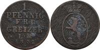 Reuss älterer Linie zu Greiz 1 Pfennig 1832 Heinrich XIX., 1817 - 1836 ss 16,00 EUR  zzgl. 2,00 EUR Versand