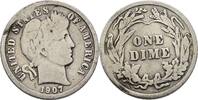 USA 1 Dime 1907 ss 14,00 EUR  zzgl. 2,00 EUR Versand