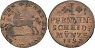 Braunschweig Wolfenbüttel Pfennig Karl II., 1815 - 1830 -