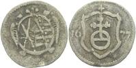 Sachsen Dresden Pfennig Johann Georg II., 1656 - 1680