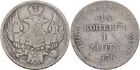 Russland 15 Kopeke Zloty Nikolaus I., 1825 - 1855.
